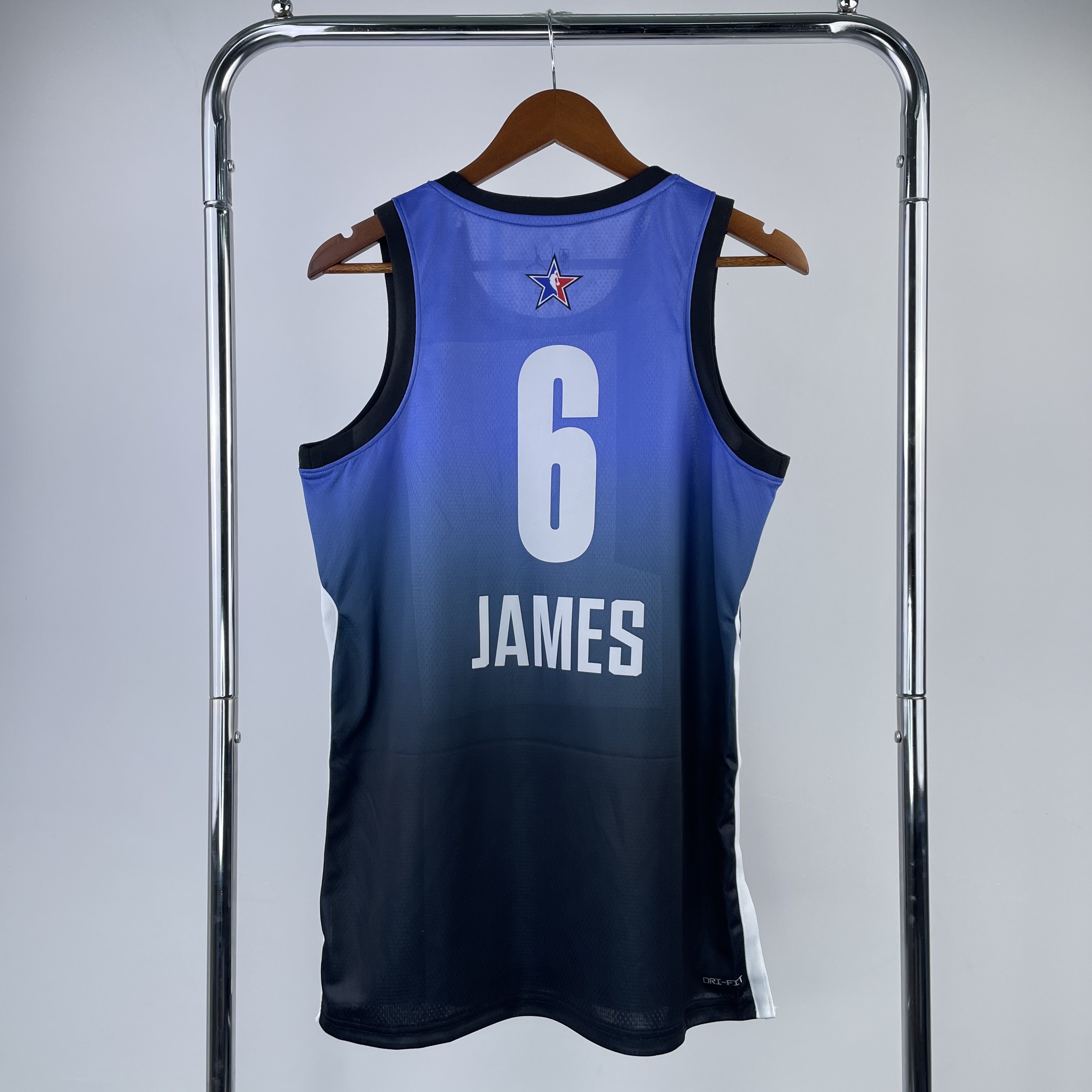 Men Los Angeles Lakers #6 James Blue All Star Jordan style Seasons 2023 NBA Jersey->->NBA Jersey